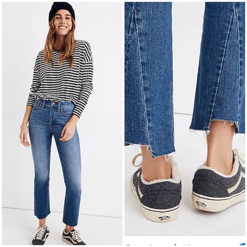 Madewell Cali Demi Boot Back Seam Jeans